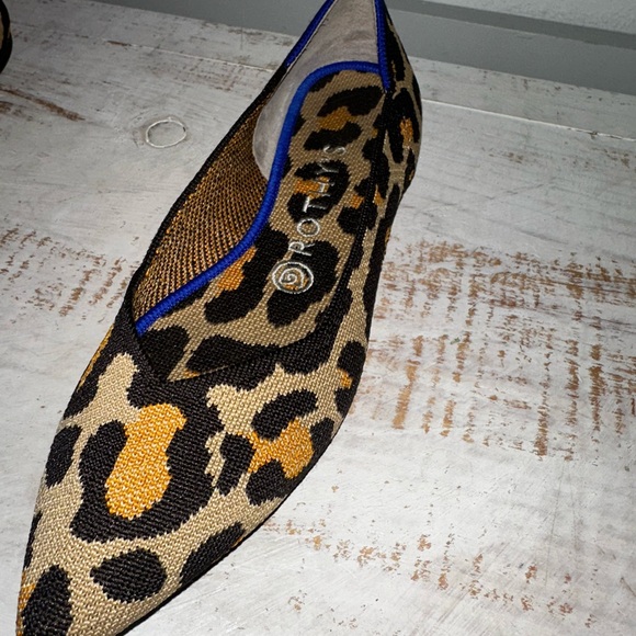 Rothy's big cat leopard print- the point flats - Picture 15 of 16